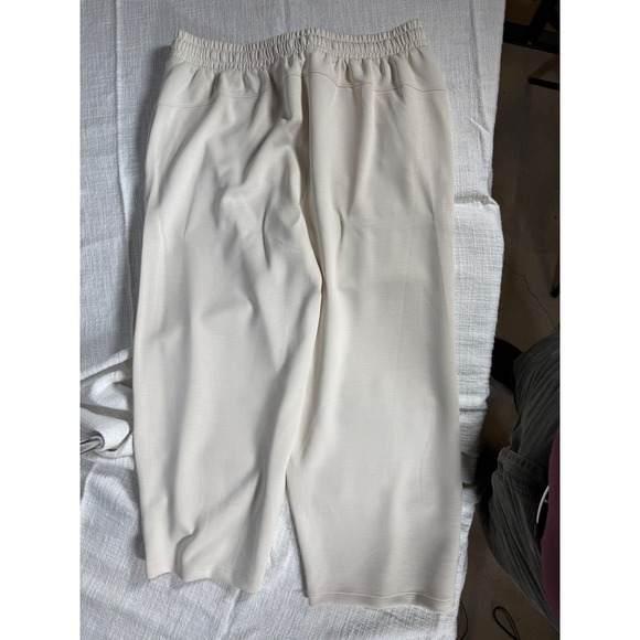 Members Mark Sandwash Crop Pant Cream Off White Relaxed Fit XL NWT - Picture 3 of 5
